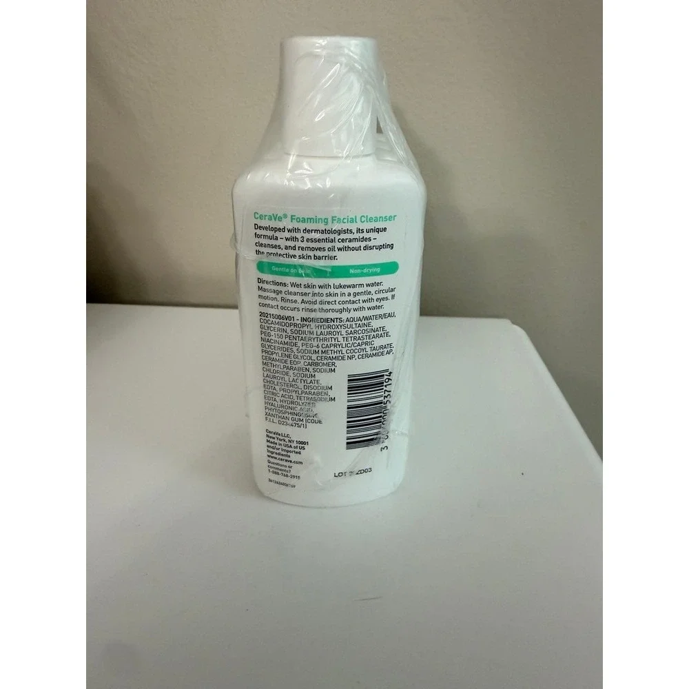 CeraVe Foaming Facial Cleanser Unisex 3oz 4 Pack White Travel Size NWT